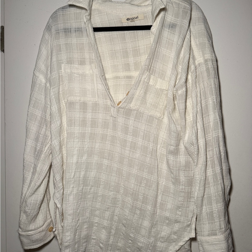 Rip Curl Women’s Cream Cover Up Shirt